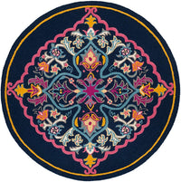 Safavieh Bellagio Blg605C Navy Blue / Multi Area Rug