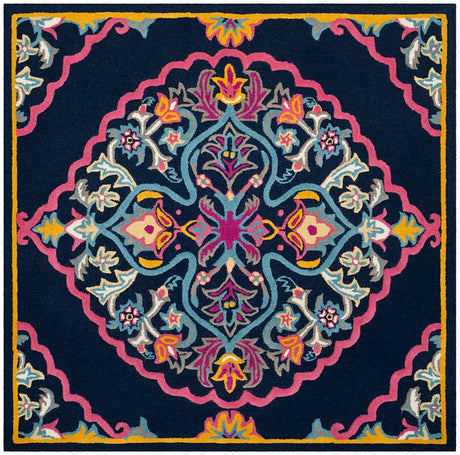 Safavieh Bellagio Blg605C Navy Blue / Multi Rugs.