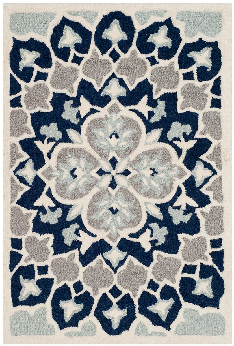 Safavieh Bellagio Blg610C Navy Blue / Ivory Area Rug