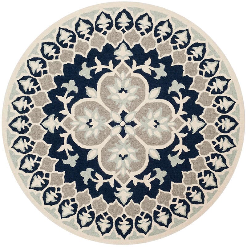 Safavieh Bellagio Blg610C Navy Blue / Ivory Area Rug