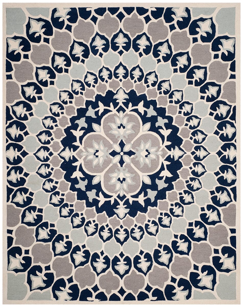 Safavieh Bellagio Blg610C Navy Blue / Ivory Area Rug