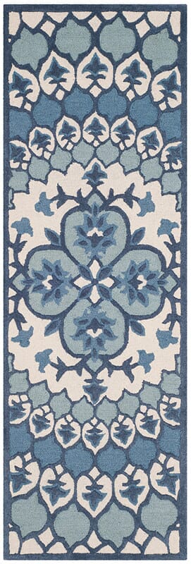 Safavieh Bellagio Blg610G Ivory / Blue Area Rug