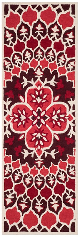 Safavieh Bellagio Blg610K Red / Ivory Area Rug