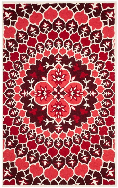 Safavieh Bellagio Blg610K Red / Ivory Area Rug