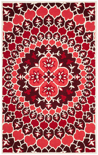 Safavieh Bellagio Blg610K Red / Ivory Area Rug