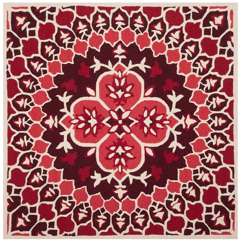 Safavieh Bellagio Blg610K Red / Ivory Area Rug