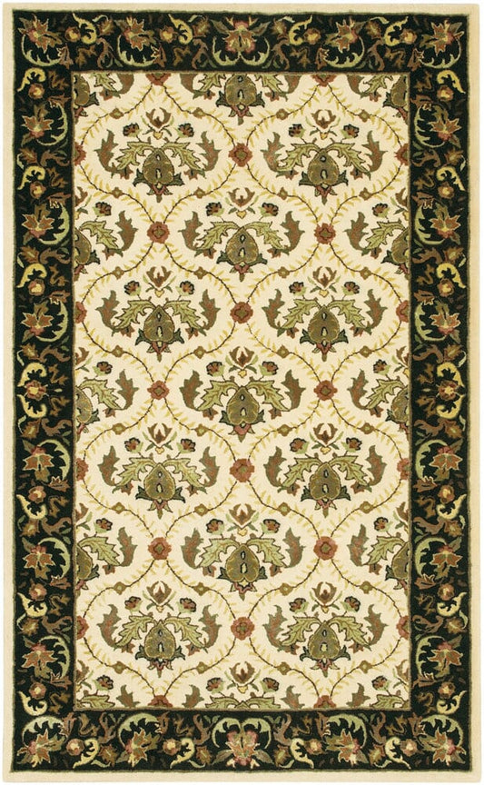 Chandra Bliss Bli1003 Ivory / Black / Green / Gold / Brown / Tan Area Rug