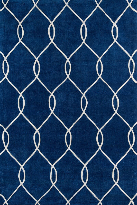 Momeni Bliss Bs-12 Navy Geometric Area Rug