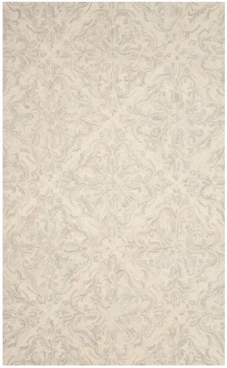 Safavieh Blossom Blm103A Ivory / Grey Damask Area Rug