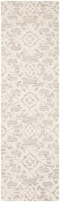 Safavieh Blossom Blm104A Grey / Ivory Damask Area Rug