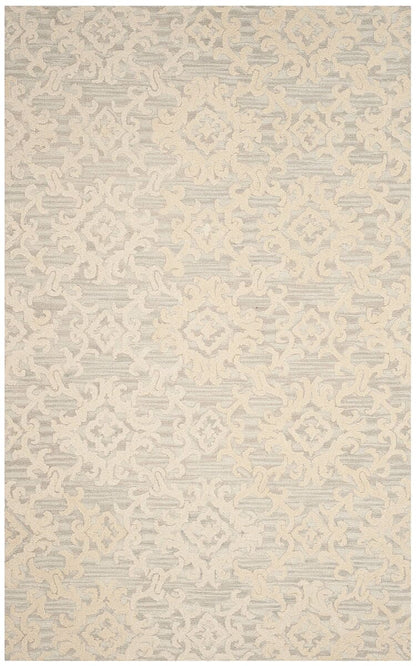 Safavieh Blossom Blm104A Grey / Ivory Damask Area Rug