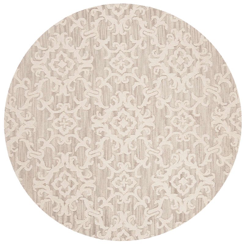 Safavieh Blossom Blm104A Grey / Ivory Damask Area Rug