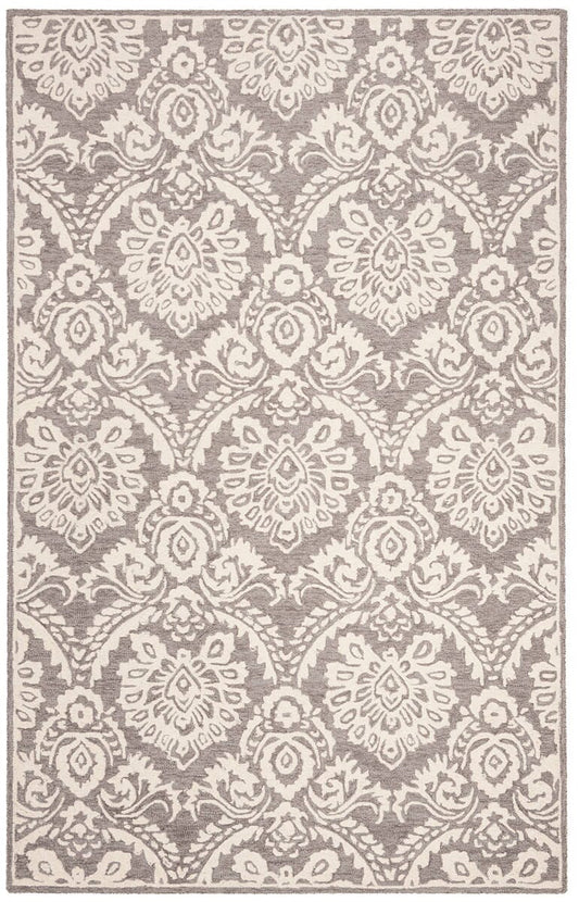 Safavieh Blossom Blm106F Blue / Ivory Damask Area Rug