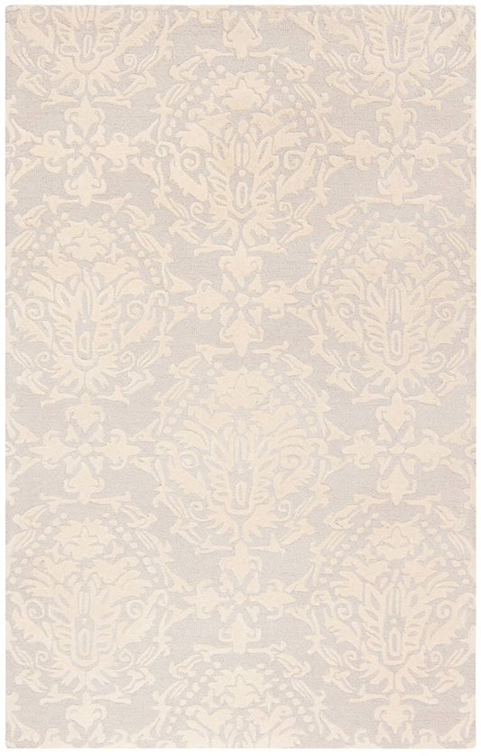 Safavieh Blossom Blm107A Light Grey / Ivory Damask Area Rug