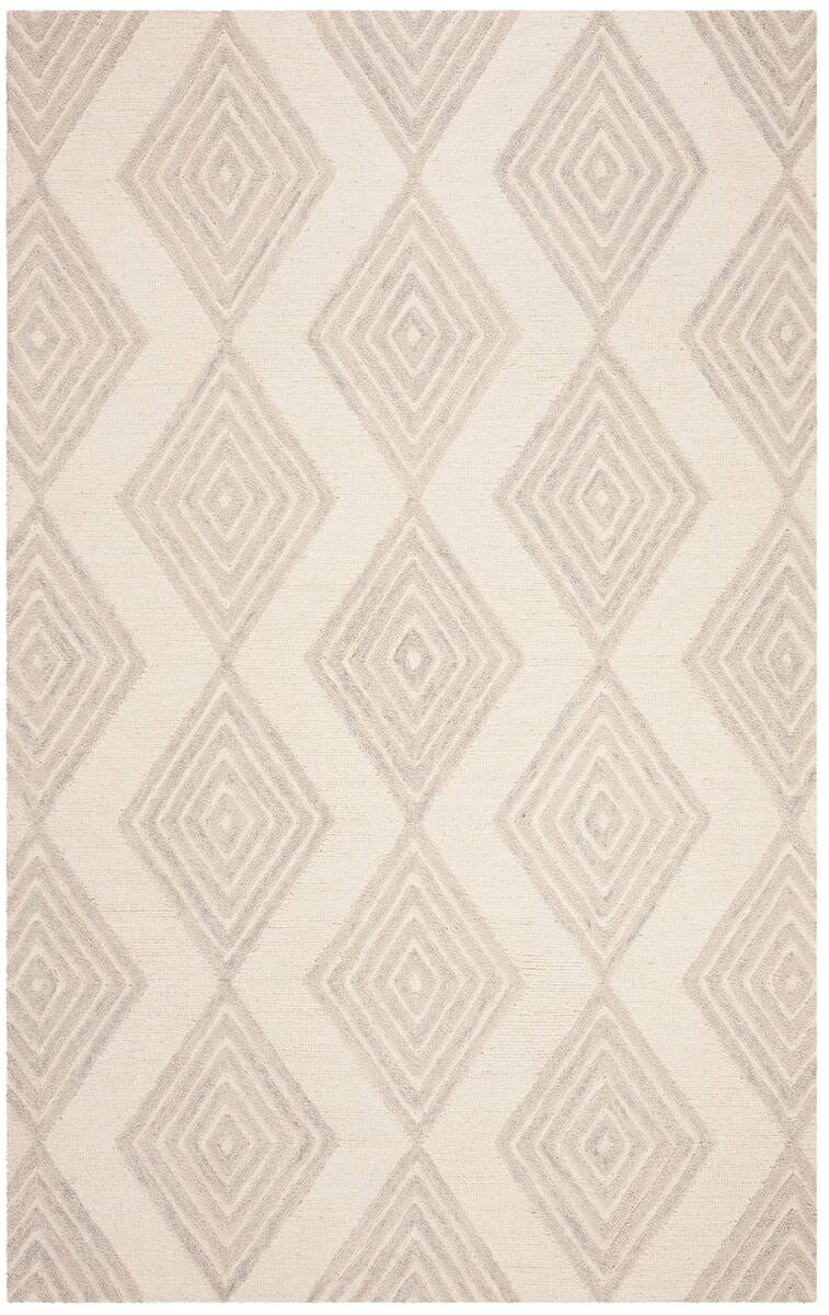 Safavieh Blossom Blm111A Ivory / Silver Moroccan Area Rug