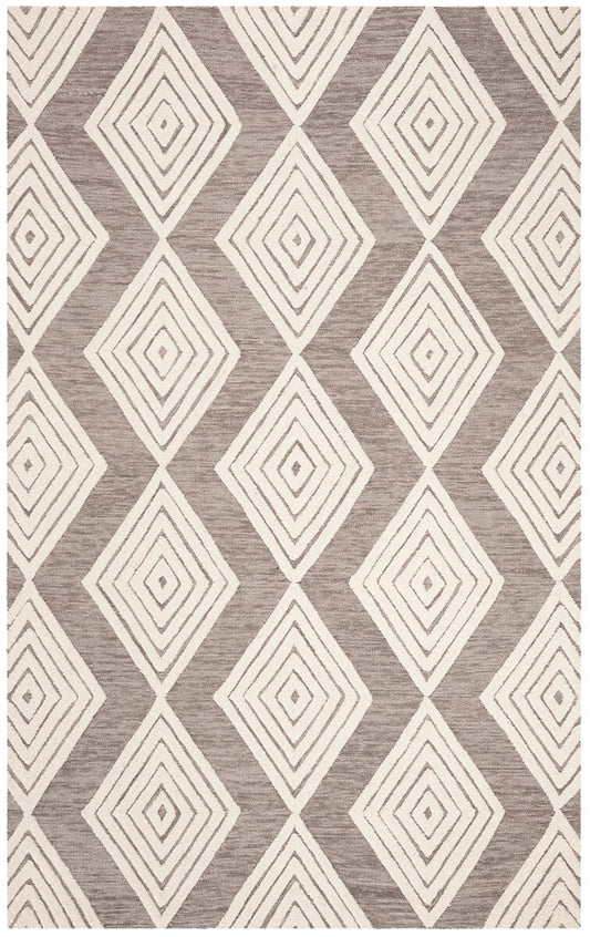 Safavieh Blossom Blm111F Dark Grey / Ivory Moroccan Area Rug