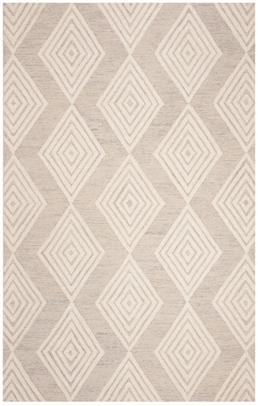 Safavieh Blossom Blm111G Silver / Ivory Moroccan Area Rug