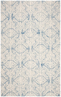 Safavieh Blossom Blm112M Blue / Ivory Damask Area Rug