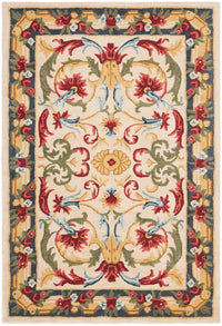 Safavieh Blossom Blm251B Ivory / Green Area Rug