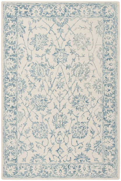 Safavieh Blossom Blm351A Ivory / Blue Area Rug