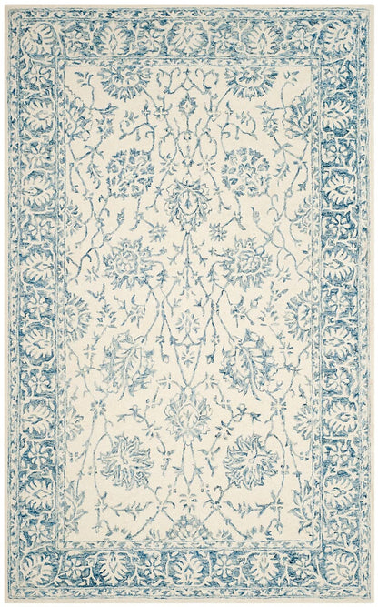 Safavieh Blossom Blm351A Ivory / Blue Area Rug