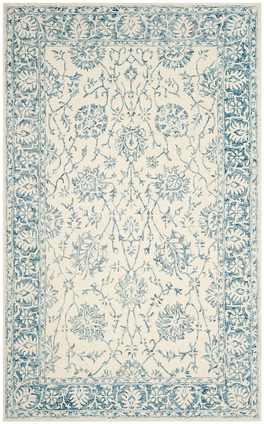 Safavieh Blossom Blm351A Ivory / Blue Area Rug