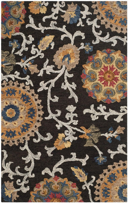 Safavieh Blossom Blm401A Charcoal / Multi Area Rug