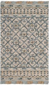 Safavieh Blossom Blm420A Light Beige / Blue Moroccan Area Rug