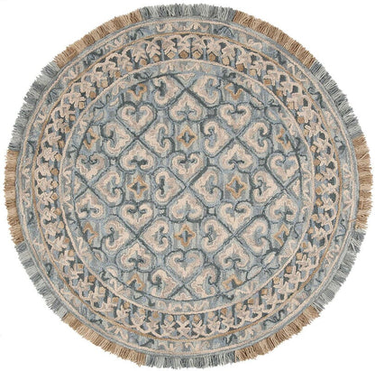 Safavieh Blossom Blm420A Light Beige / Blue Moroccan Area Rug