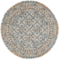 Safavieh Blossom Blm420A Light Beige / Blue Moroccan Area Rug