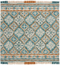 Safavieh Blossom Blm421B Ivory / Teal Area Rug