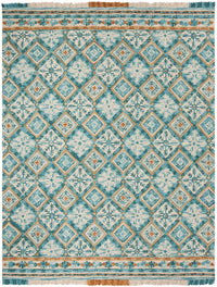 Safavieh Blossom Blm421B Ivory / Teal Area Rug