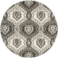 Safavieh Blossom Blm601H Charcoal / Ivory Damask Area Rug