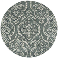 Safavieh Blossom Blm603M Blue / Sage Damask Area Rug