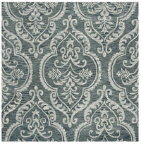 Safavieh Blossom Blm603M Blue / Sage Damask Area Rug