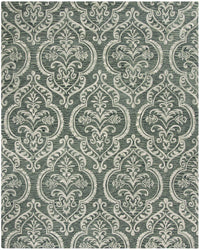 Safavieh Blossom Blm603M Blue / Sage Damask Area Rug