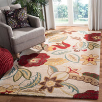 Safavieh Blossom Blm671A Beige / Multi Floral / Country Area Rug