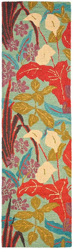 Safavieh Blossom Blm674A Blue / Multi Floral / Country Area Rug