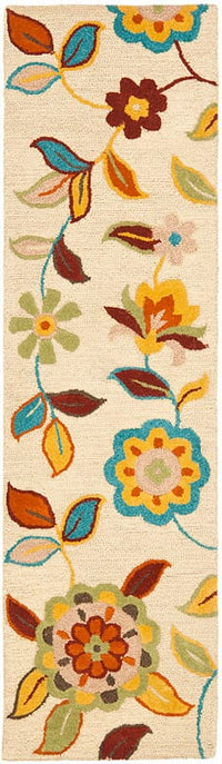 Safavieh Blossom Blm677A Beige / Multi Floral / Country Area Rug