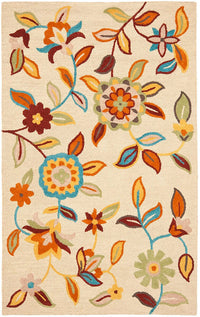 Safavieh Blossom Blm677A Beige / Multi Floral / Country Area Rug