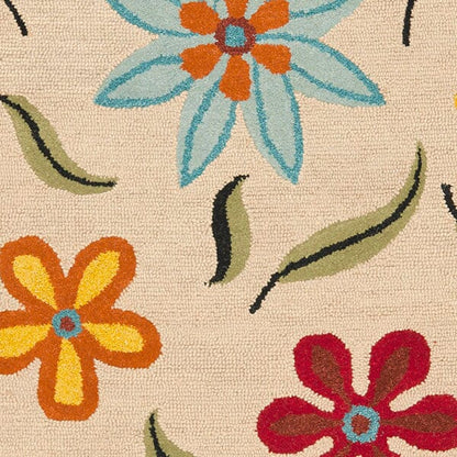 Safavieh Blossom Blm678A Beige / Multi Floral / Country Area Rug