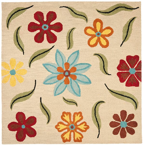 Safavieh Blossom Blm678A Beige / Multi Floral / Country Area Rug