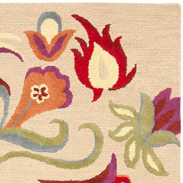 Safavieh Blossom Blm680A Beige / Multi Floral / Country Area Rug