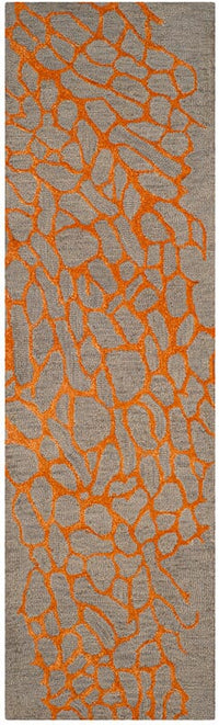 Safavieh Blossom Blm695C Grey / Orange Area Rug