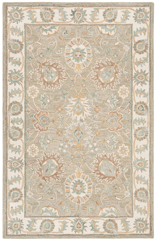 Safavieh Blossom Blm702W Sage / Ivory Area Rug