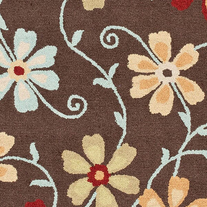 Safavieh Blossom Blm784A Brown / Multi Floral / Country Area Rug