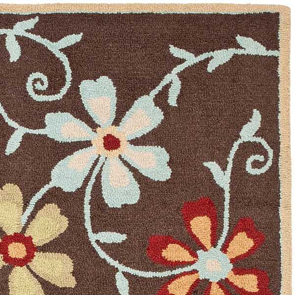 Safavieh Blossom Blm784A Brown / Multi Floral / Country Area Rug