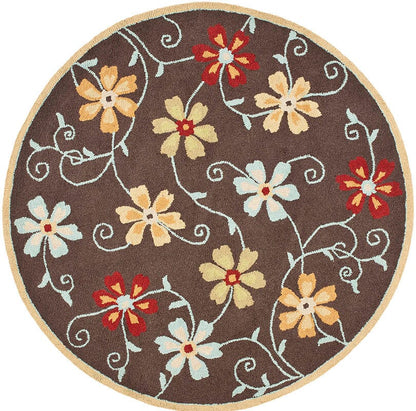 Safavieh Blossom Blm784A Brown / Multi Floral / Country Area Rug