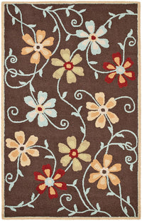 Safavieh Blossom Blm784A Brown / Multi Floral / Country Area Rug