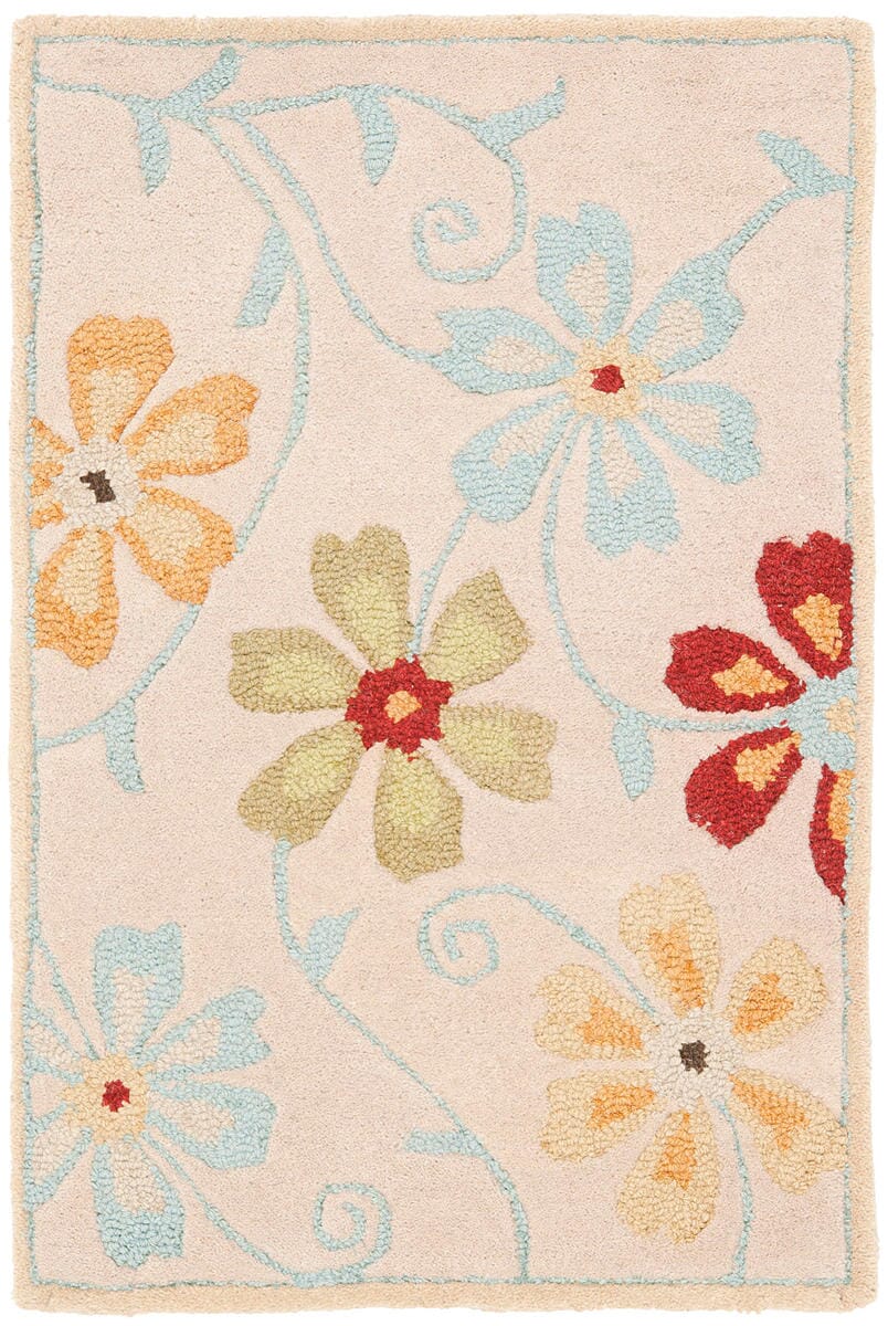 Safavieh Blossom Blm784C Beige / Multi Floral / Country Area Rug